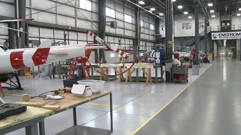 Enstrom Helicopter Corporation in Menominee. (WLUC Photo)