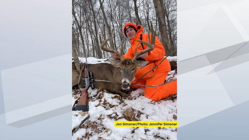 Jon bags a big buck.