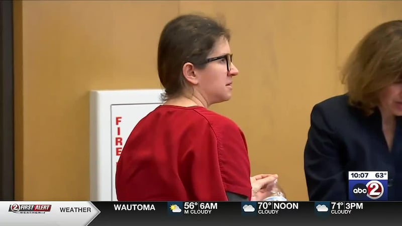 Natalia Hitchcock in court at sentencing