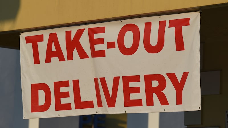 POMPANO BEACH, FL - APRIL 14: A general view of various restaurants struggle to stay open with...