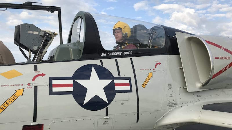 Action 2 News photojournalist Steve Hopper rides in a fighter jet with the Classic Jet...