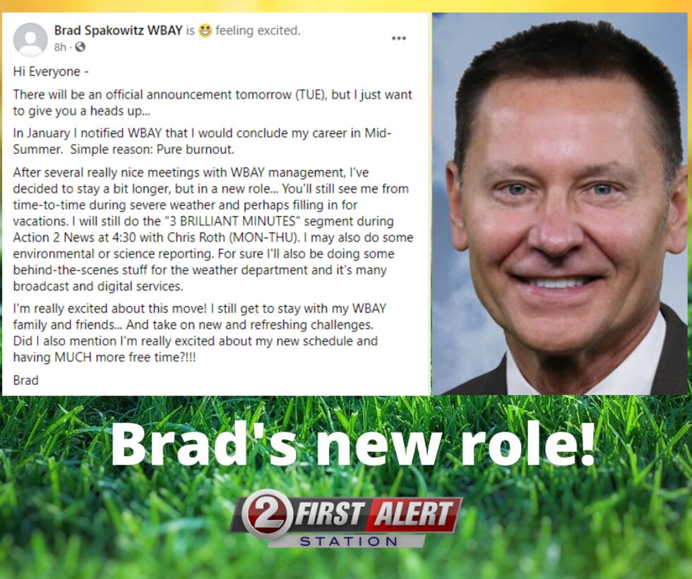 Brad Spakowitz has a new role at WBAY-TV!