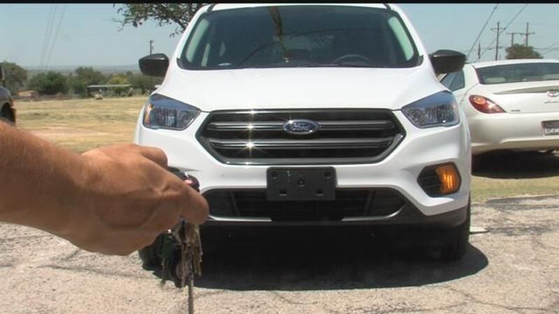 Car with key fob