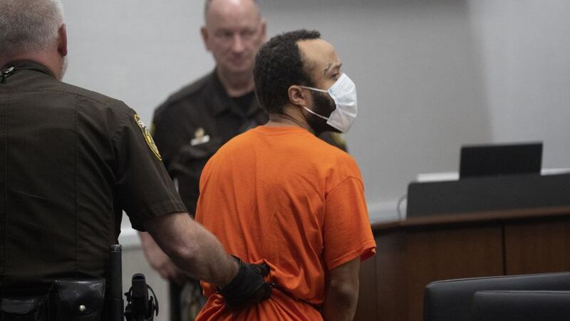 Darrell Brooks Jr. appears in Waukesha County Court on Friday, Aug. 26, 2022, in Waukesha,...