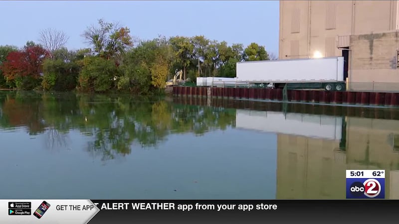 Water near Racine Street and Tayco Street