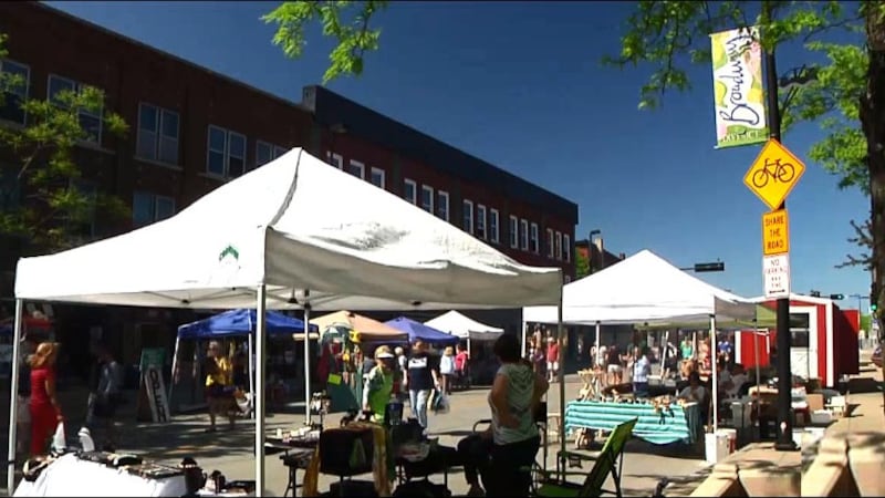 Farmers' Market on Broadway. (WBAY Photo)