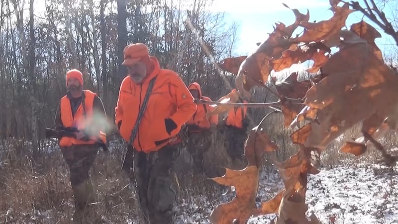 Deer hunters returning to camp in Northern Wisconsin last season.