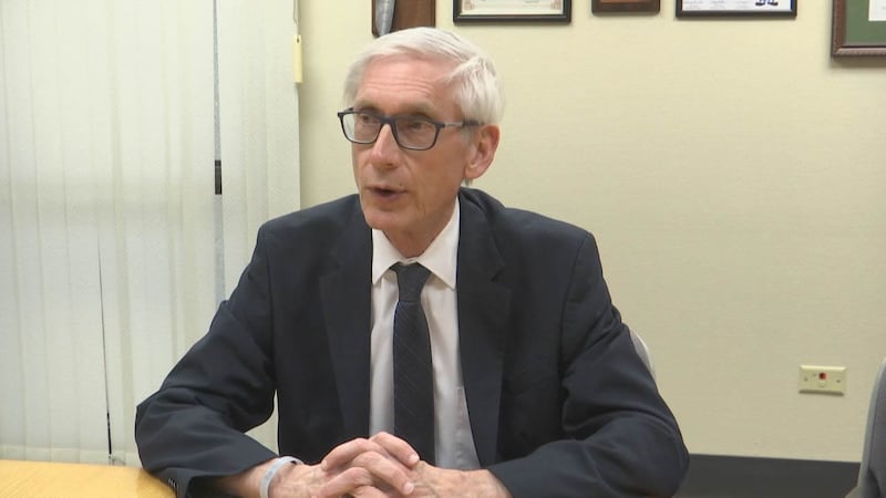 Gov. Tony Evers - April 10, 2019 (WBAY photo)