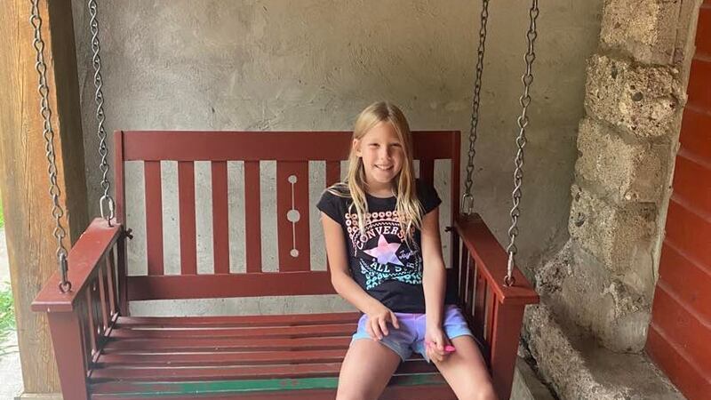 Nine year old Savannah Grahl is recovering after being crushed under a 1,000 pound bale of hay.