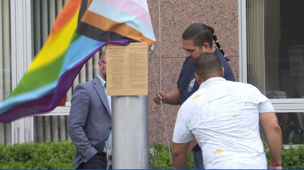 Progress flag raised above Green Bay City Hall in celebration of Pride Month - Vimarsana News